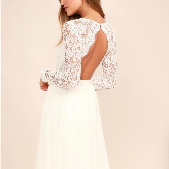 lulus white wedding dress